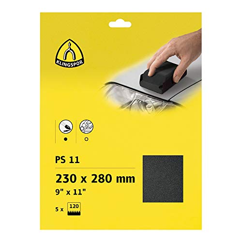 Klingspor PS 11 C Bogen wasserfest, 230 x 280 mm Korn 120, SB-verpackt im Reiter
