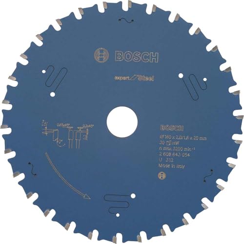 Bosch Kreissägeblatt Expert for Steel 160 x 20 x 2,0 mm 30