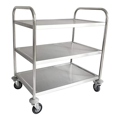 STIER Edelstahl Servierwagen