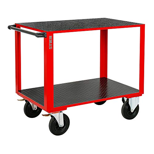 STIER assembly trolley with 2 rubber-coated loading areas
