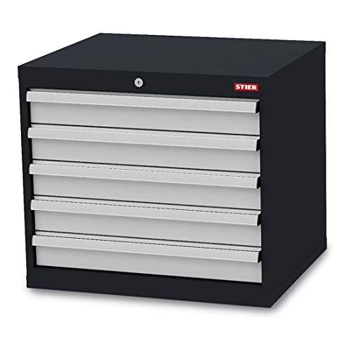 STIER Schubladenschrank mit 5 Schubladen BxTxH 600x575x620 mm
