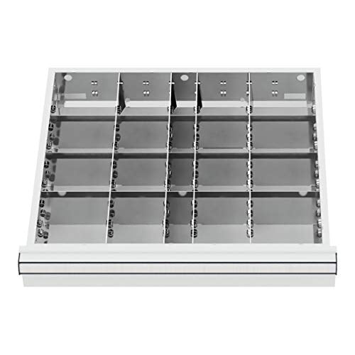 STIER drawer divider metal divider BLH 100/125 mm internal dimensions 500x450 mm