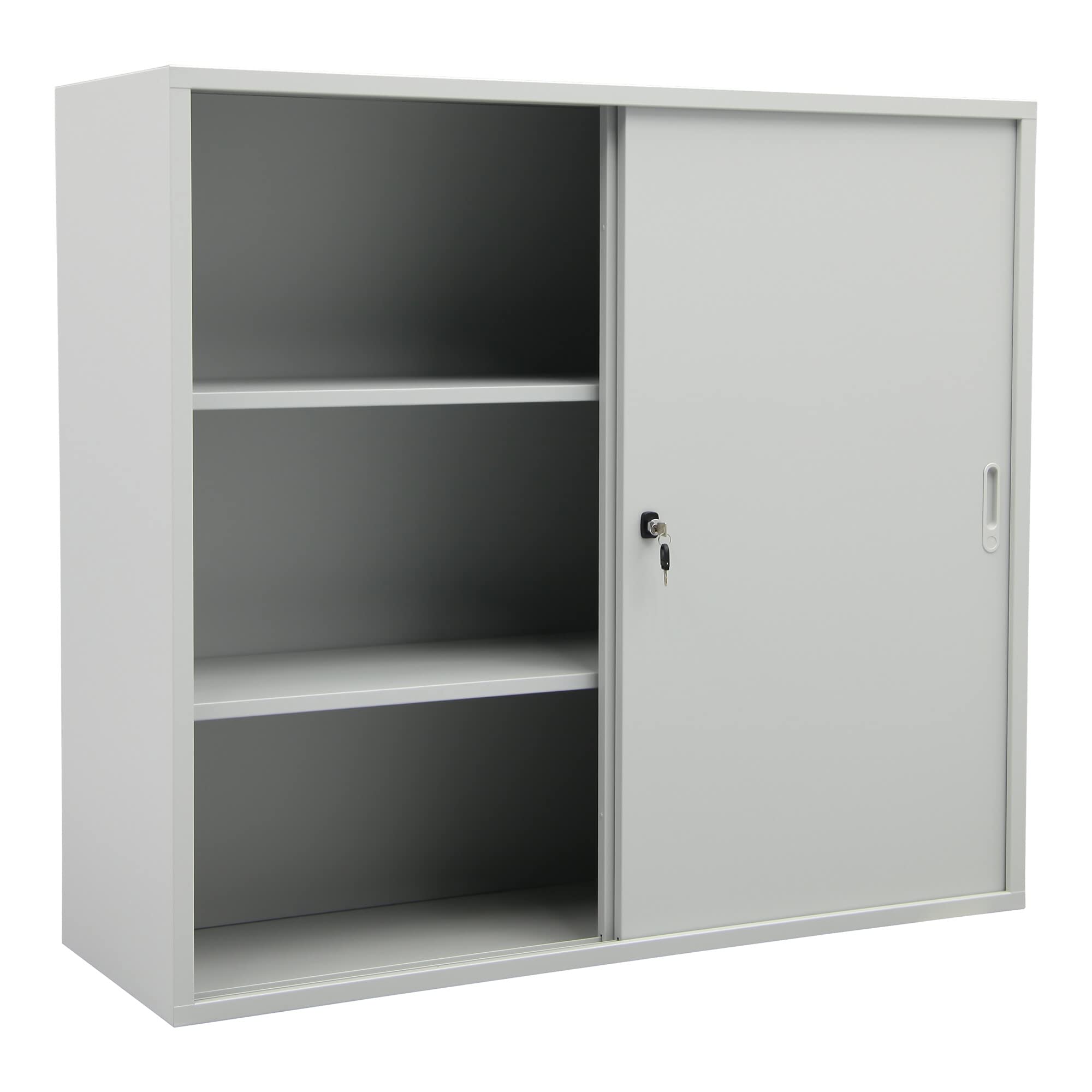 STIER sliding door wardrobe HxWxD 1080x1200x420mm light grey