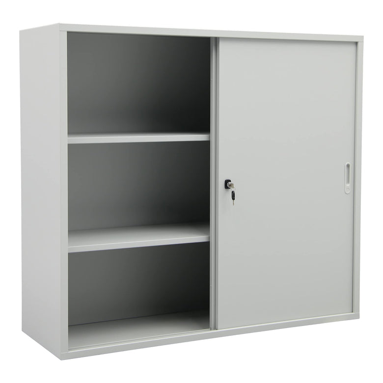 STIER sliding door wardrobe HxWxD 1080x1200x420mm light grey