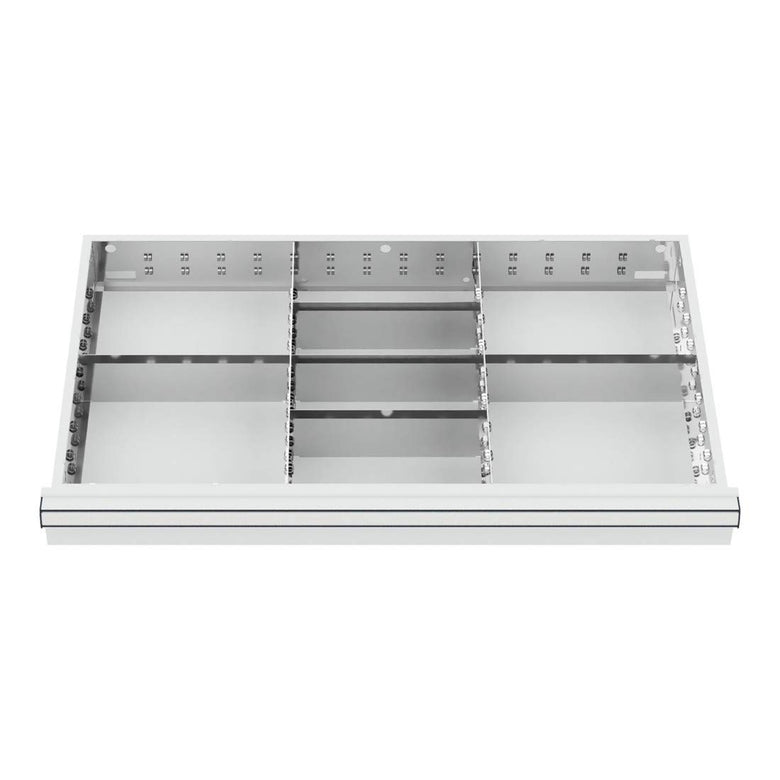 STIER Schubladeneinteilung Metalleinteilung BLH 75 mm Innenmaß 800x450 mm 8