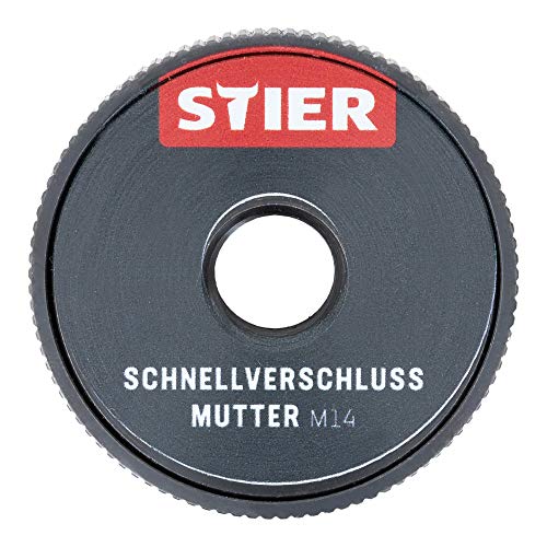 STIER Schnellverschluss Mutter M14 für Winkelschleifer bis 230mm Durchmesser