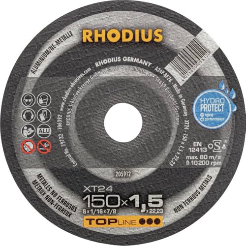 RHODIUS TOPline XT24 Extradünne Trennscheibe 150 x 1,5 x 22,23 mm 25 Stk