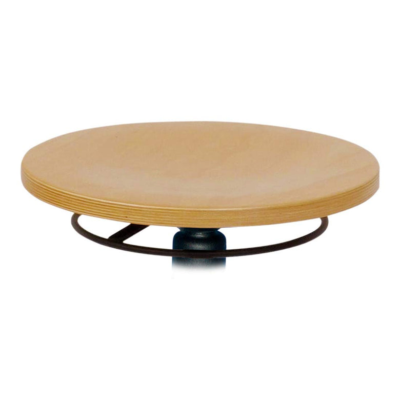 STIER work stool with glides, seat height 410-600 mm, natural beech