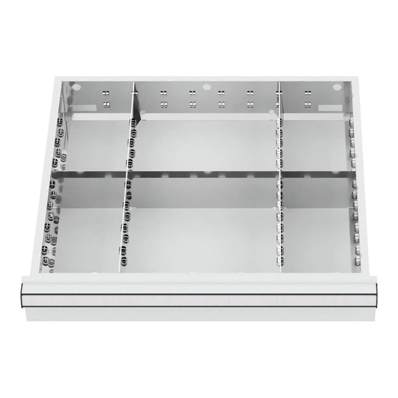 STIER Schubladeneinteilung Metalleinteilung BLH 100/125 mm Innenmaß 500x450 mm 6