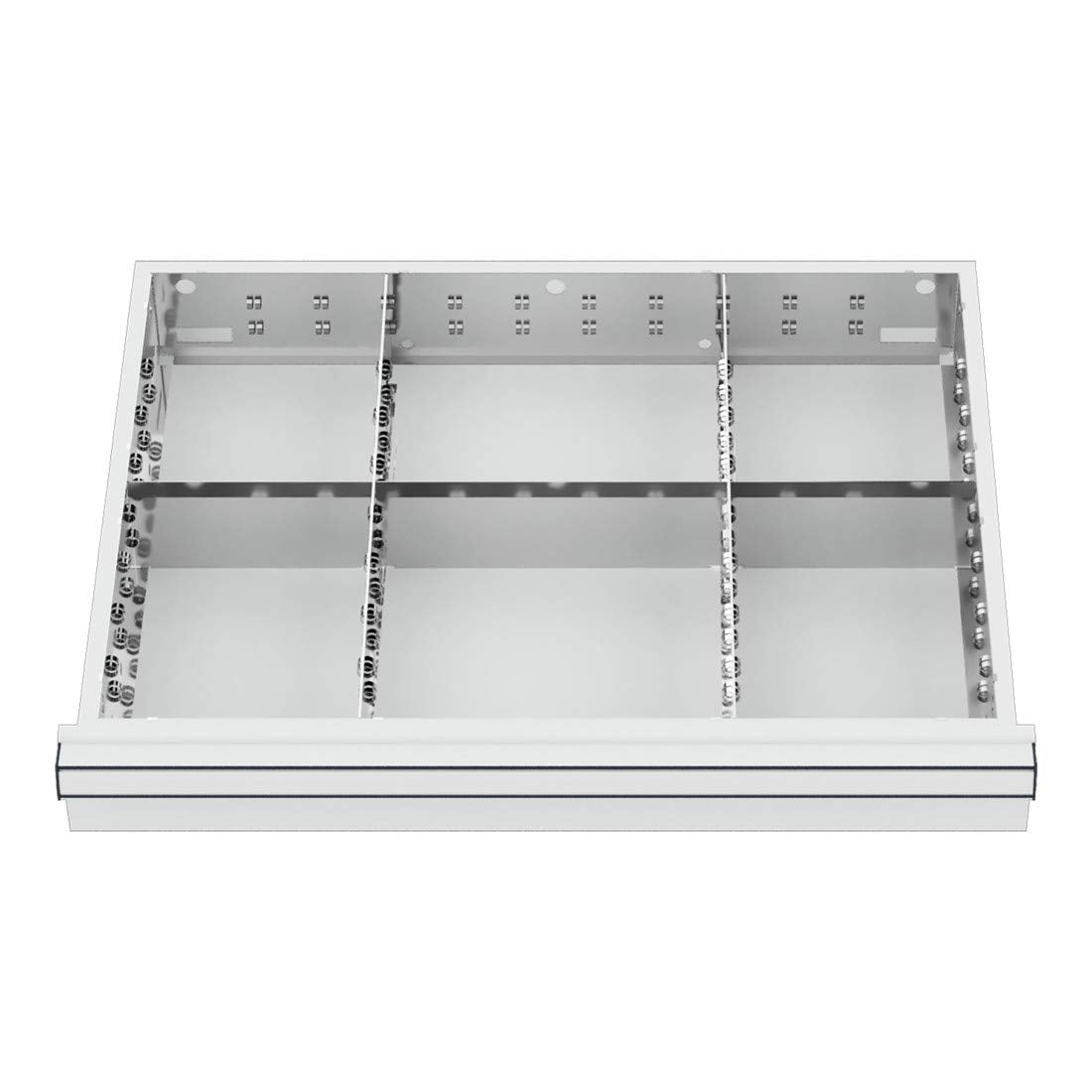 STIER Schubladeneinteilung Metalleinteilung BLH 75 mm Innenmaß 600x450 mm 6