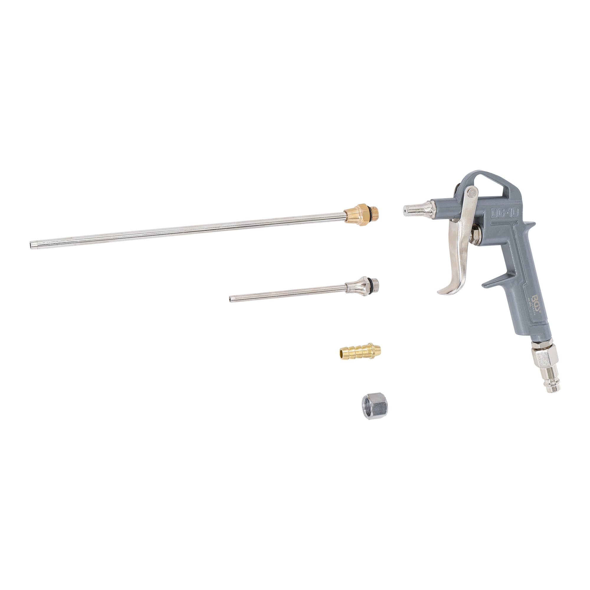 BGS Druckluft-Ausblaspistole Alu-Druckguss mit 3 Düsen