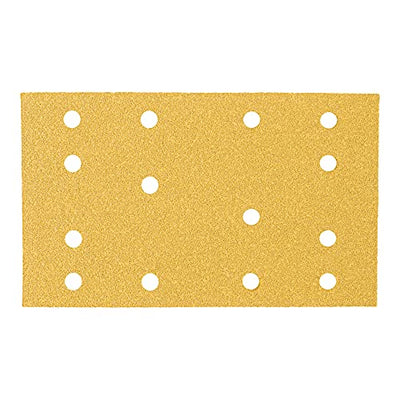 STIER Schleifstreifen Universal 80 x 133 | P120 | 50 Stk. | 14-Loch | Korund | Latexhaltiges stabiles D-Papier