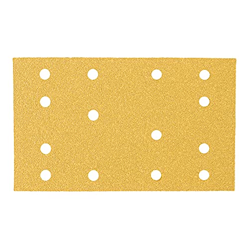 STIER Schleifstreifen Universal 80 x 133 | P120 | 50 Stk. | 14-Loch | Korund | Latexhaltiges stabiles D-Papier