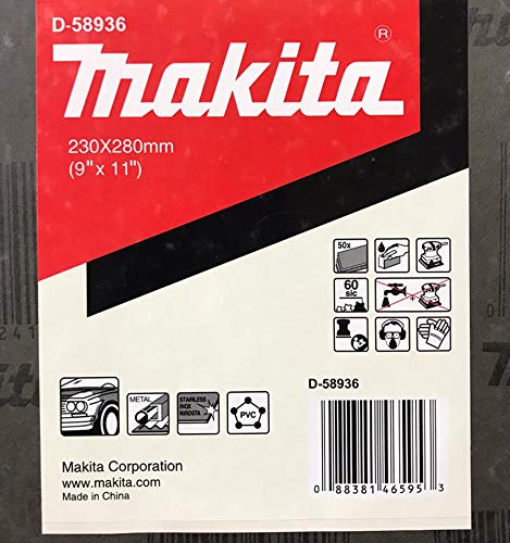 Makita Schleifpapier 230x280mm K60 nass 50 Stk