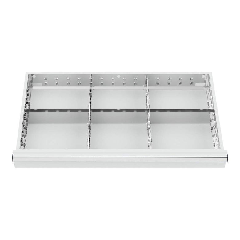 STIER Schubladeneinteilung Metalleinteilung BLH 150/175 mm Innenmaß 800x450 mm 6