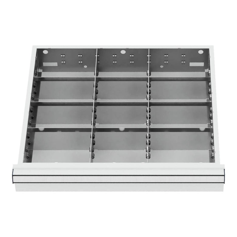 STIER Schubladeneinteilung Metalleinteilung BLH 100/125 mm Innenmaß 500x450 mm