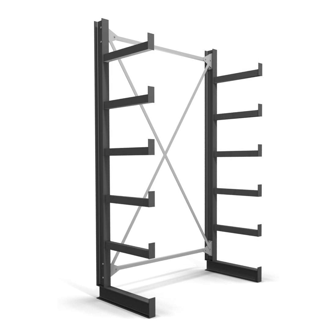 STIER cantilever rack one-sided 5 levels storage rack with various field numbers