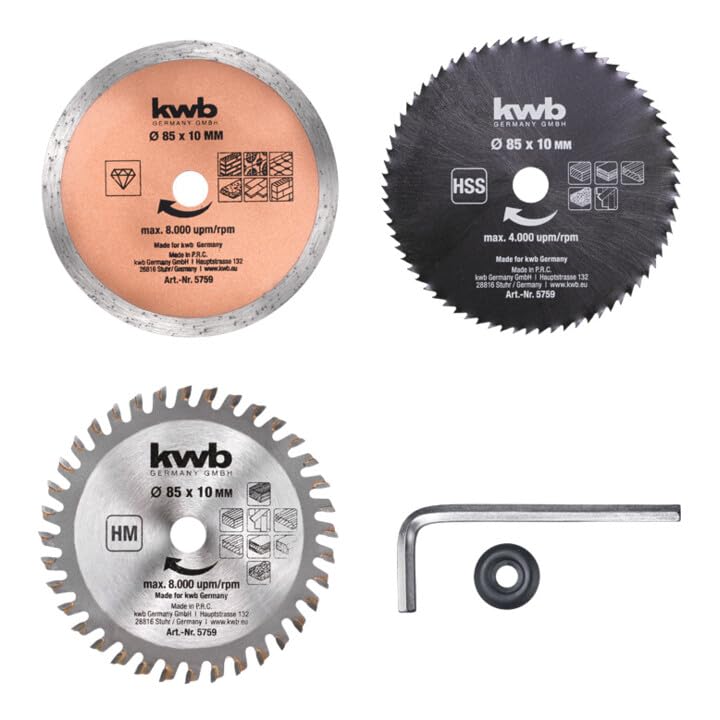 kwb Mini-Kreissäge Set 5tlg
