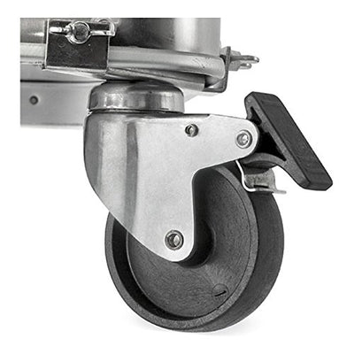 STIER Rollen Set für Aluboxen 4 Rollen davon 2 Rollen mit Feststeller ideal für