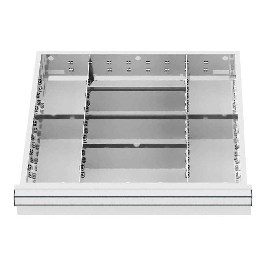 STIER Schubladeneinteilung Metalleinteilung BLH 75 mm Innenmaß 500x450 mm 8