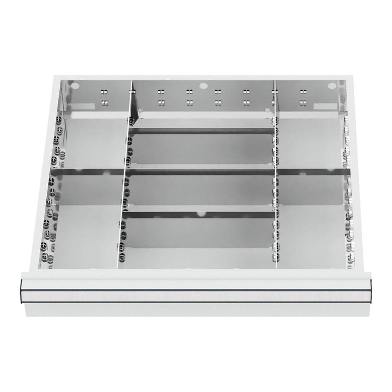STIER Schubladeneinteilung Metalleinteilung BLH 75 mm Innenmaß 500x450 mm 8