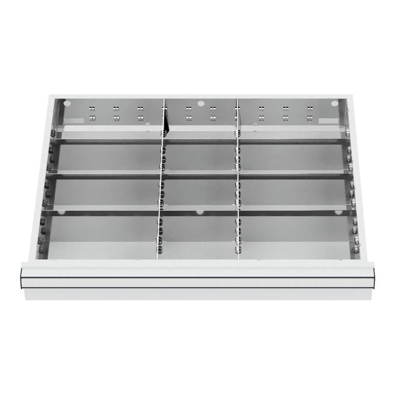 STIER Schubladeneinteilung Metalleinteilung BLH 75 mm Innenmaß 600x450 mm 12