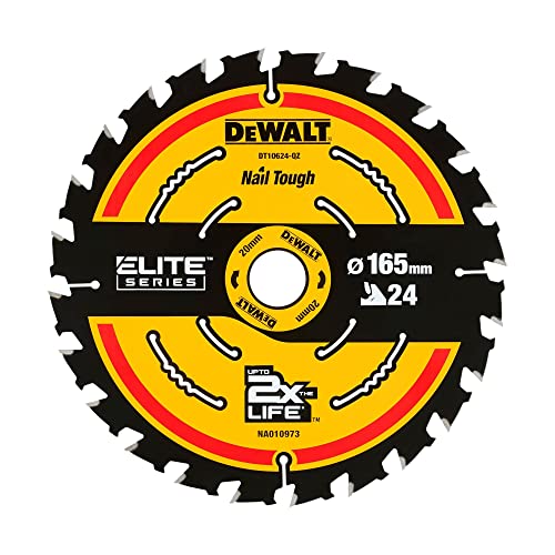 DEWALT Kreissägeblatt Akku 165/20 mm 24WZ DT10624-QZ