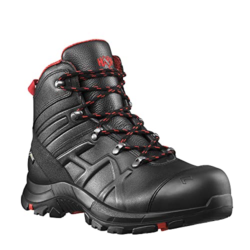 HAIX Sicherheitsstiefel BLACK EAGLE 54, MID, S3, schwarz-rot, Gr. 9,5 (44)