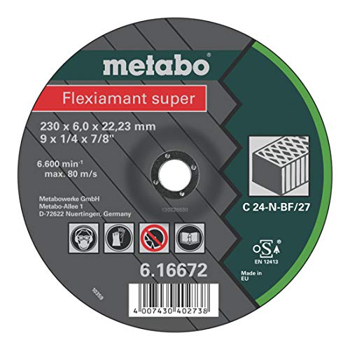 Metabo Flexiamant super 230x6,0x22,23 Stein, Schruppscheibe, gekröpfte