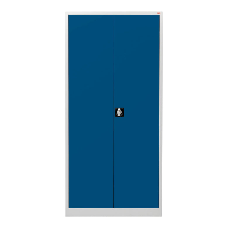 STIER Universalschrank mit 4 Fachböden à 40kg Tragkraft | 1950x920x420mm | verschließbar | enzianblau | verschweißt