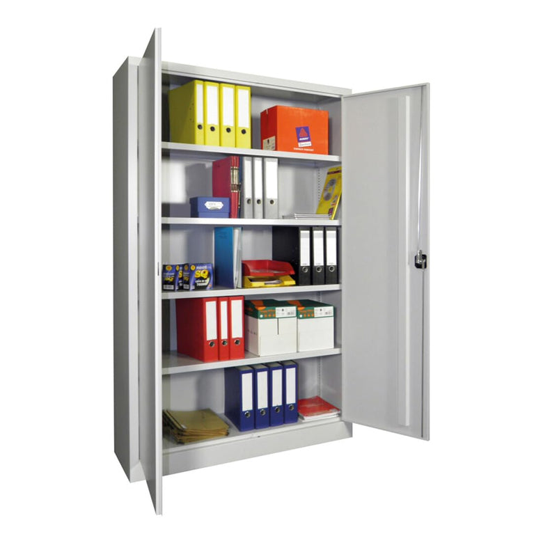STIER Premium universal cabinet with 4 galvanized shelves 1950x1200x400mm