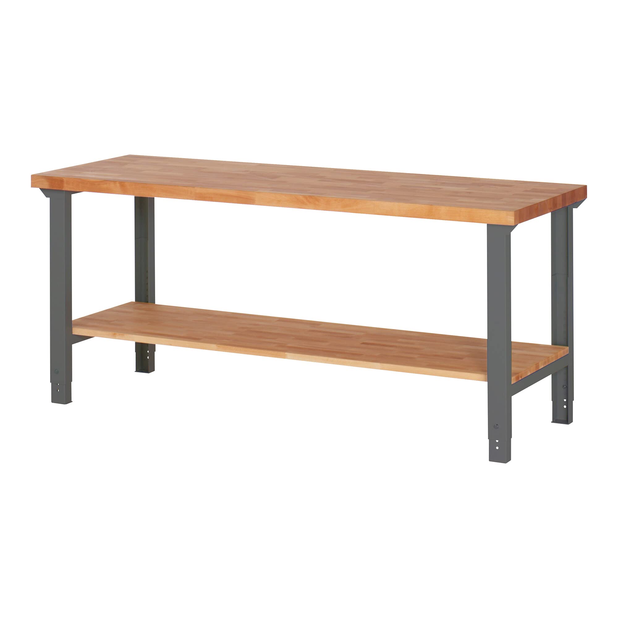 STIER Höhenverstellbarer Werktisch Premium mit Ablageboden BxTxH 1500x700x790-1140 mm