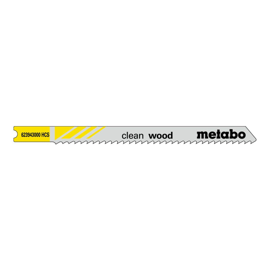 Metabo 5 U-Stichsägeblätter "clean wood" 82/ 2,5 mm, HCS, Universalschaft 5 Stk