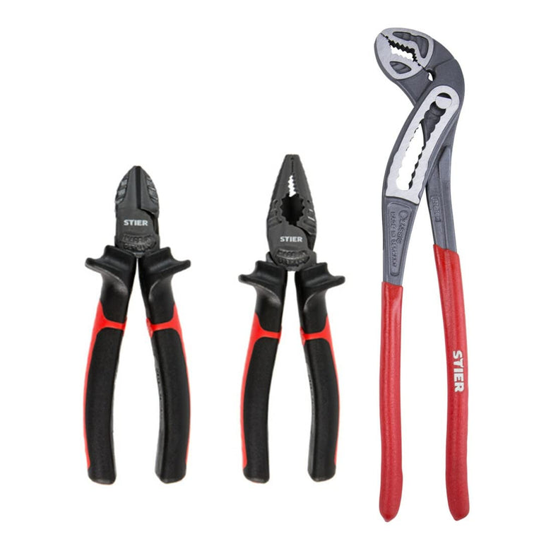 STIER universal pliers set, 3 pieces