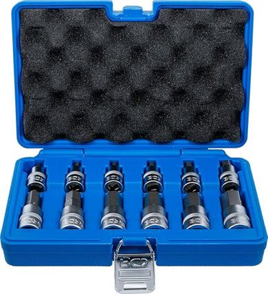 BGS Bit-Einsatz-Satz Antrieb Innenvierkant 12,5 mm Innensechskant 5 - 22 mm