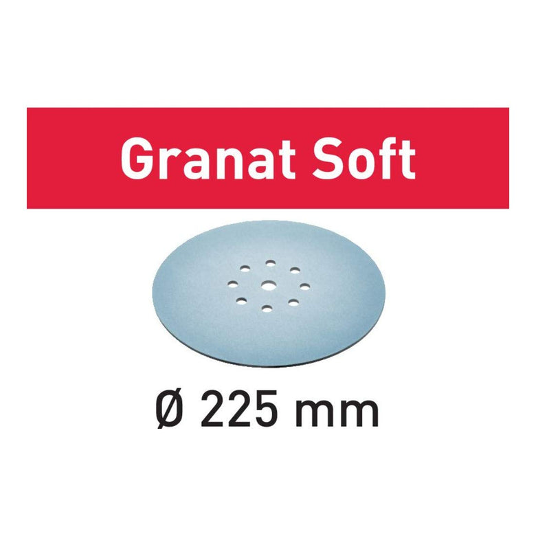 Festool Schleifscheiben STF D225 P120 GR S Granat Soft 25 Stk