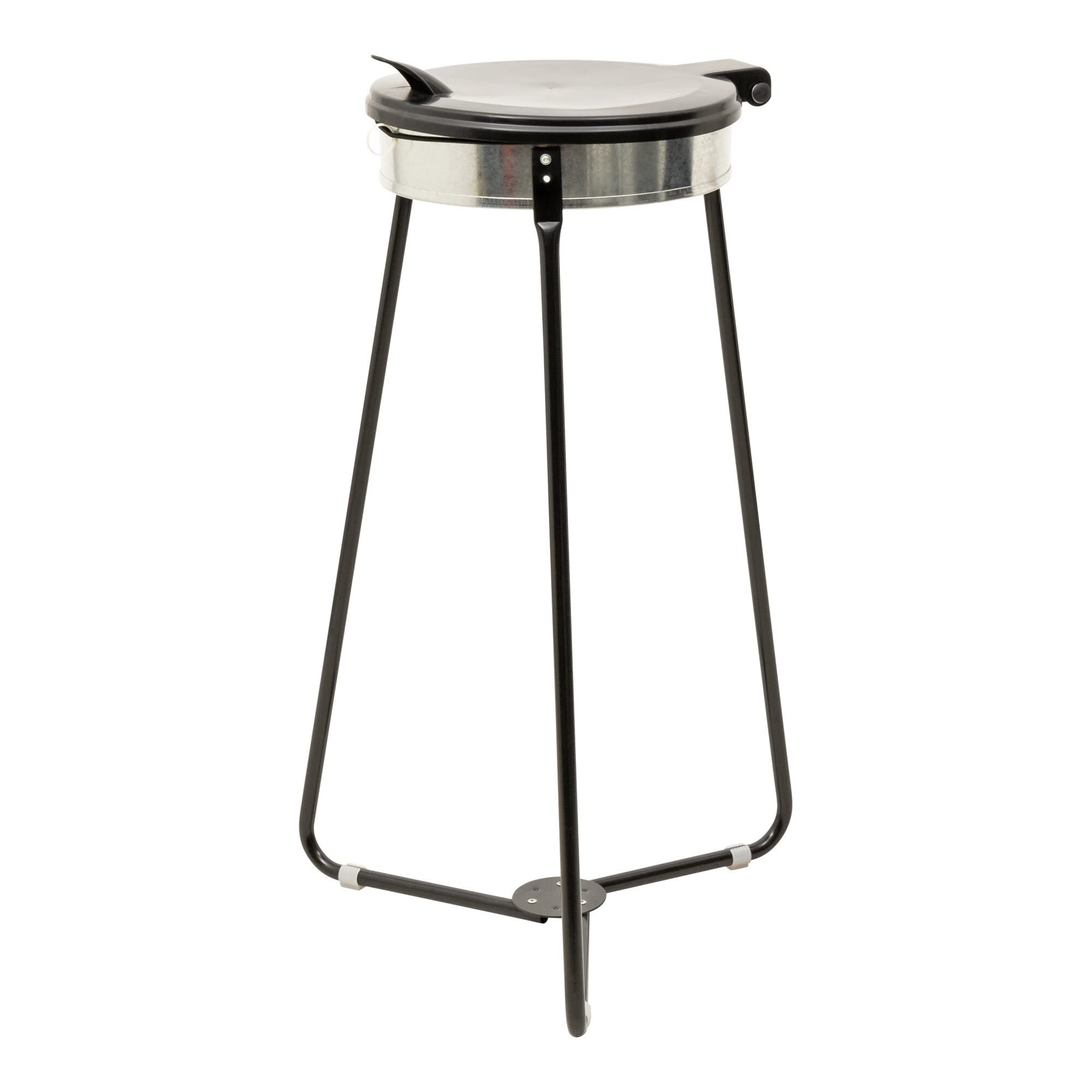 STIER garbage bag holder garbage bag stand black 120 liters made of sturdy galvanized