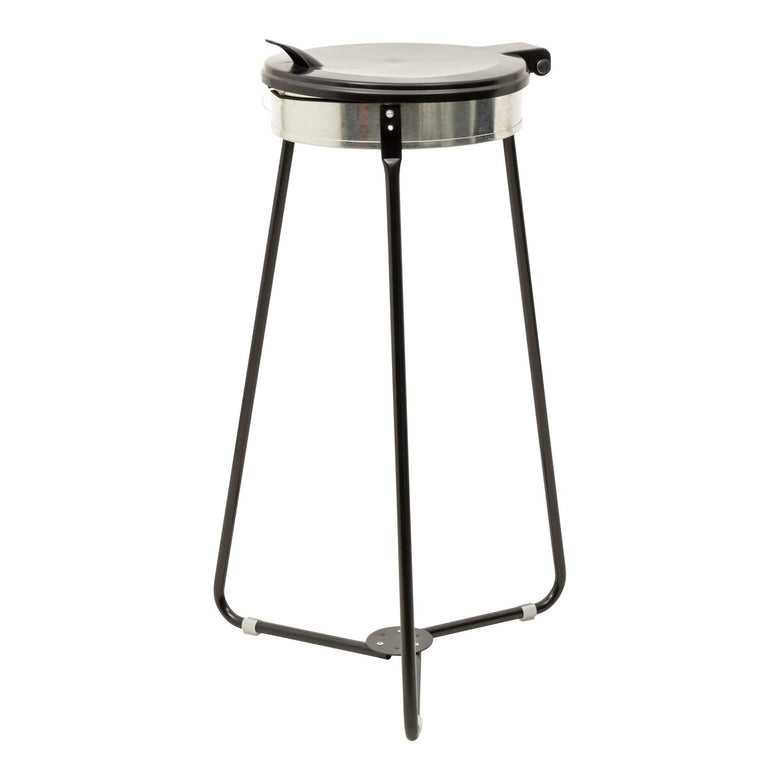STIER garbage bag holder garbage bag stand black 120 liters made of sturdy galvanized