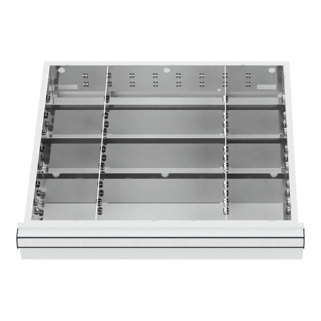 STIER Schubladeneinteilung Metalleinteilung BLH 75 mm Innenmaß 500x450 mm 12