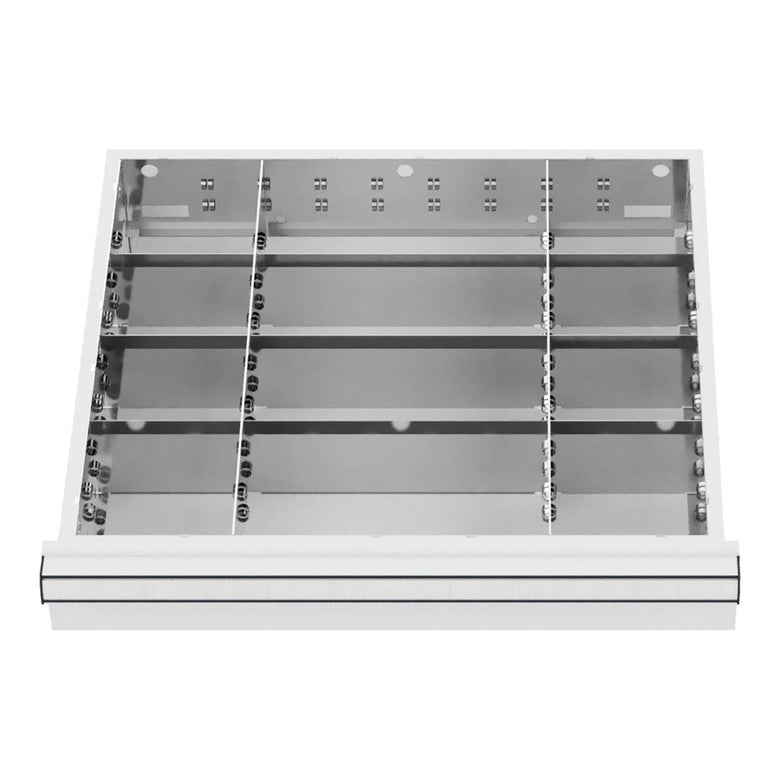 STIER Schubladeneinteilung Metalleinteilung BLH 75 mm Innenmaß 500x450 mm 12
