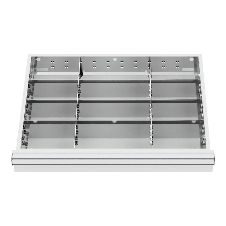 STIER Schubladeneinteilung Metalleinteilung BLH 100/125 mm Innenmaß 600x450 mm