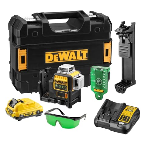 DEWALT Multilinienlaser 3x360° grün,10,8V/2AH DCE089D1G-QW