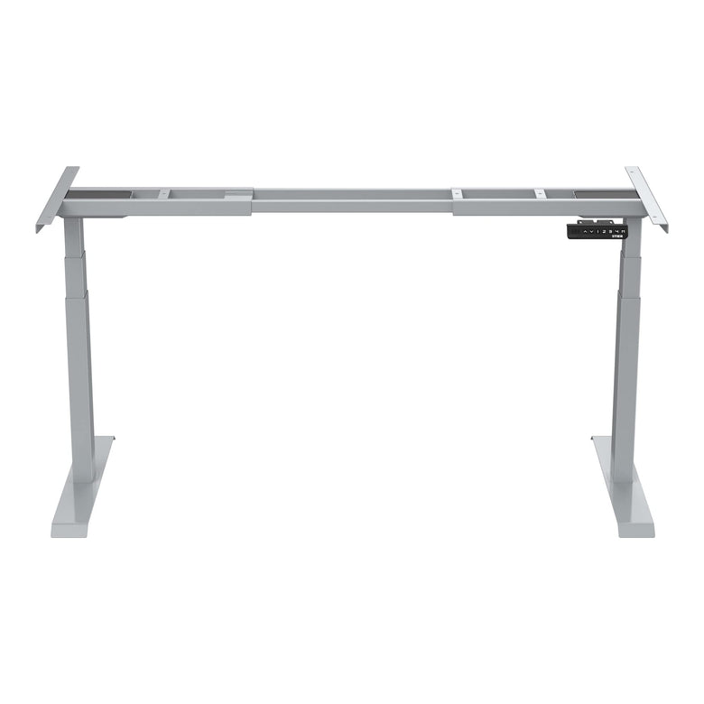 STIER Electrically height-adjustable desk frame TSR silver with