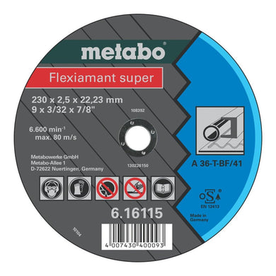 Metabo Flexiamant super 125x2,0x22,23 Stahl, Trennscheibe, gekröpfte Ausführung