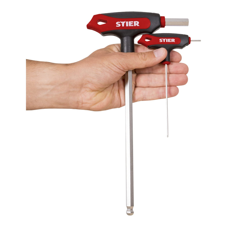 STIER T-Griff-Schraubendreher-Satz 6kt 2 - 10mm 8-teilig aus hochwertigem