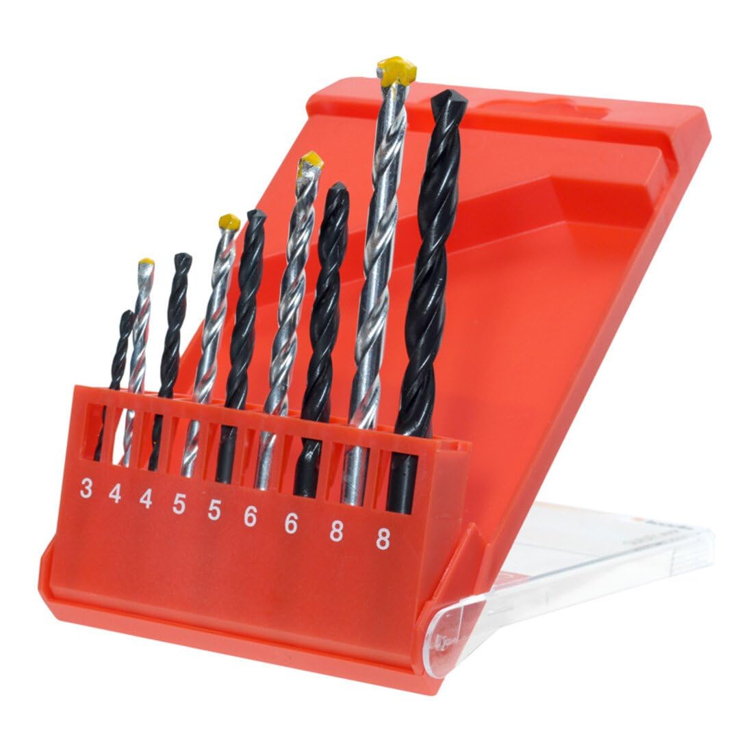 kwb Kombi Spiralbohrer Kassette HSS-HM 9-tlg