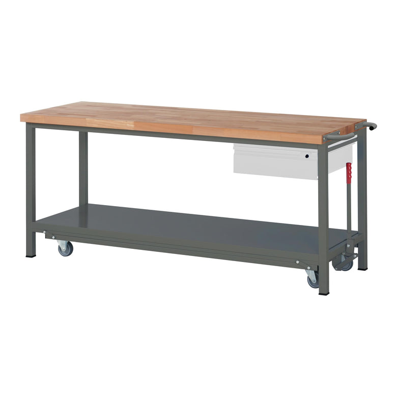 STIER Premium workbench with abs. chassis and 1 drawer WxDxH 2000x700x880