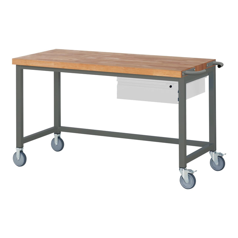 STIER Mobile Workbench Premium with 1 drawer WxDxH 1500x700x880 mm 
