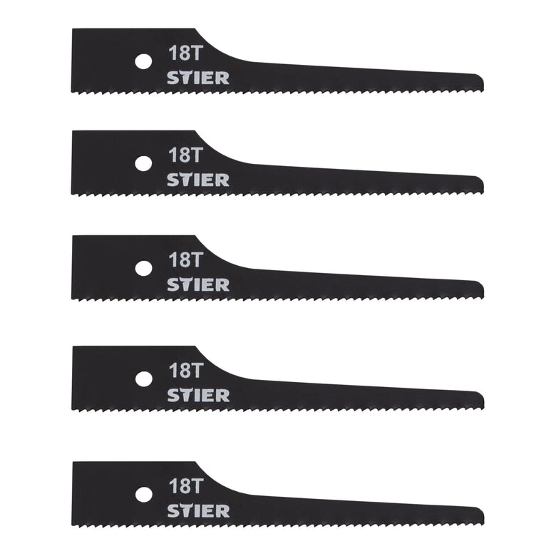STIER Stichsägeblatt für STS-100 18 Zähne 5 Stk