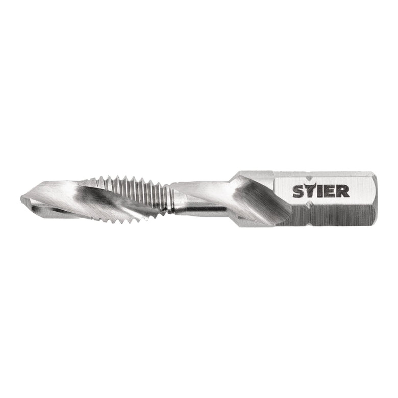 STIER Kombigewindebohrer Bit M3 bis M10 DIN 3126 HSS-G 1/4"-Sechskant